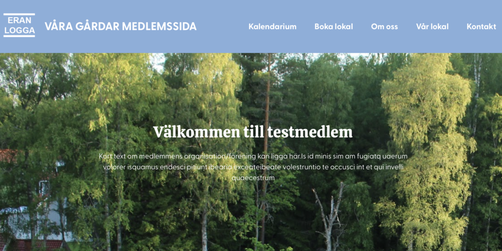 För medlemmar som önskar ha en egen hemsida erbjuder vi nu en  gratis hemsida byggd i WordPress med vissa mallar och funktioner som är anpassade till er verksamhet.